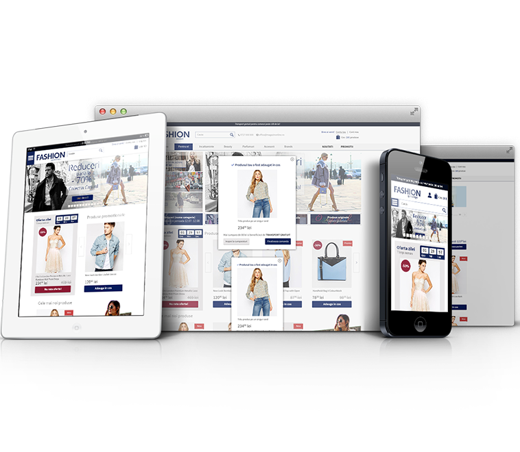 Design curat si responsive in 5 versiuni cu scor Google PageSpeed de peste 90