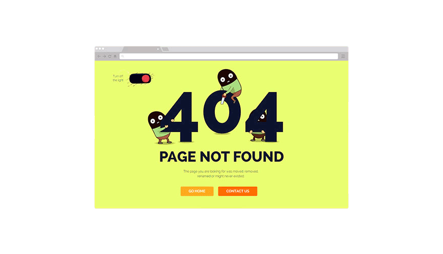 Pagina 404 dupa criteriile GPeC