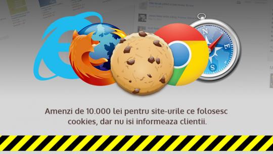 Amenzi usturatoare pentru site-urile ce folosesc cookies, dar nu isi informeaza clientii!